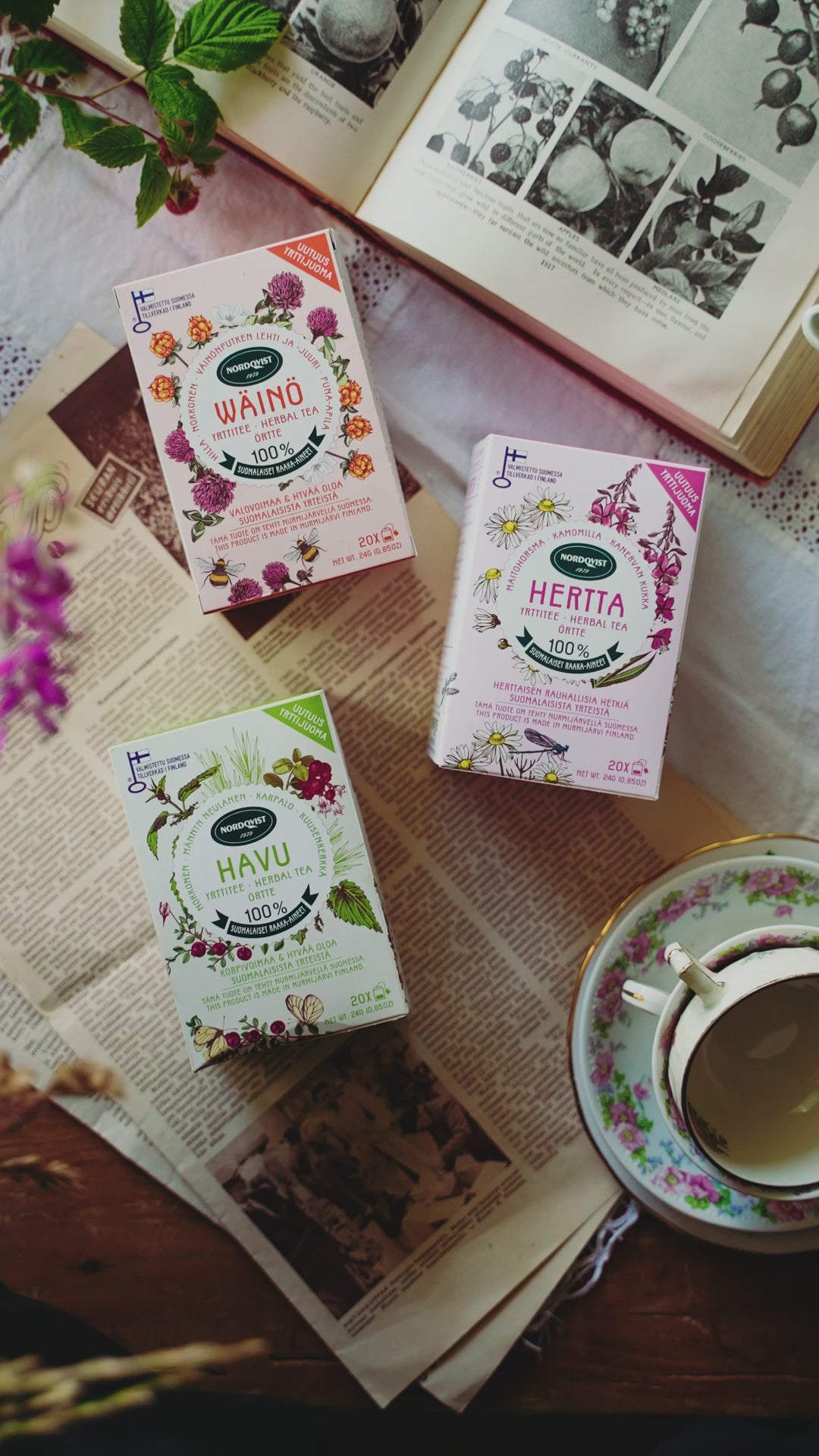 HERTTA pure herbal tea grown in Finland