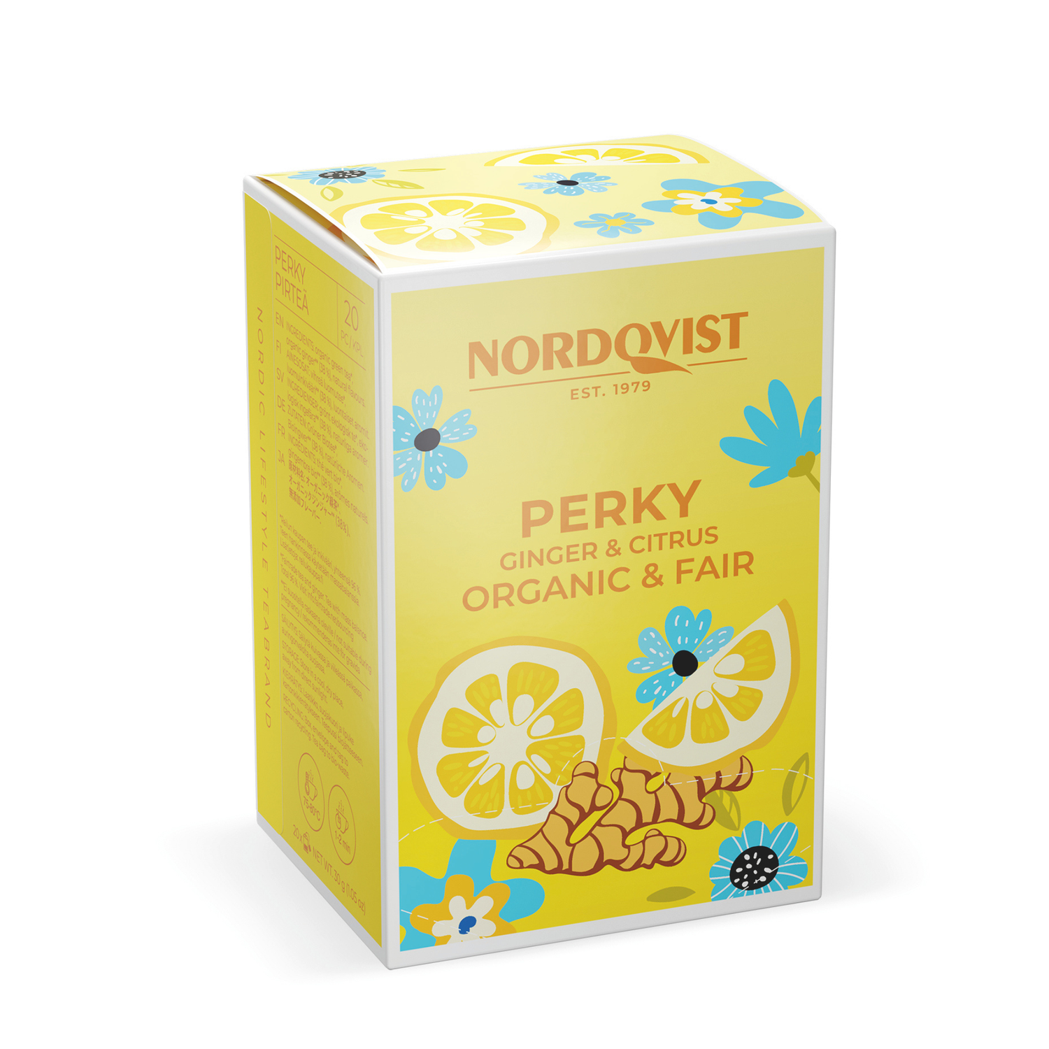 Perky Organic Green Tea, Ginger & Citrus NEW DESIGN