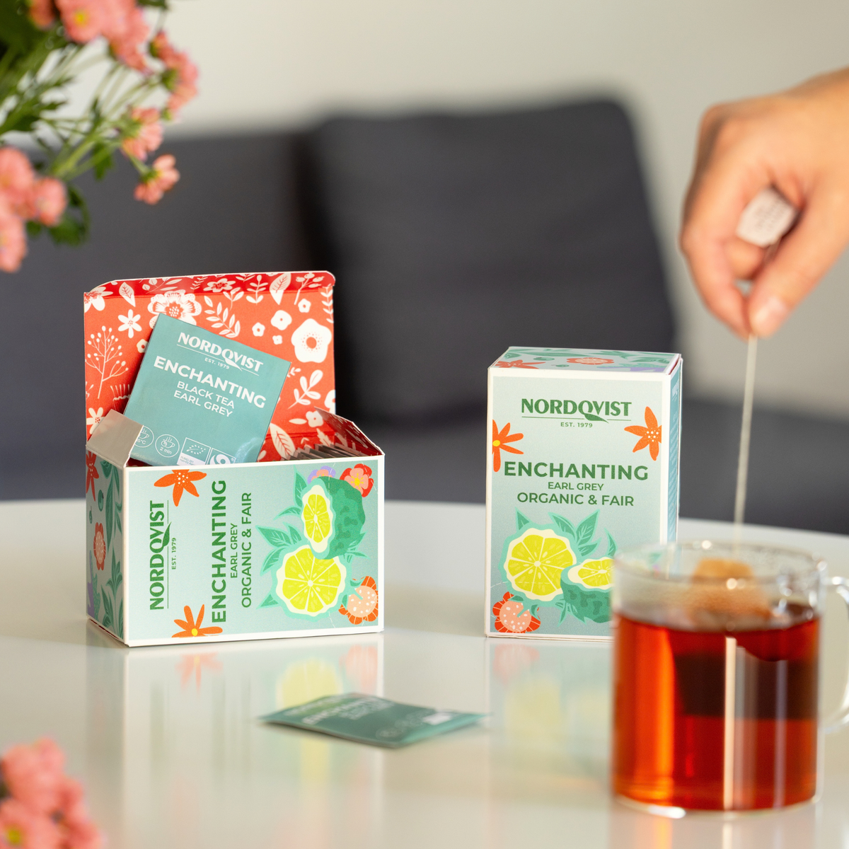 Brewed and ready to enjoy: Enchanting Organic Earl Grey