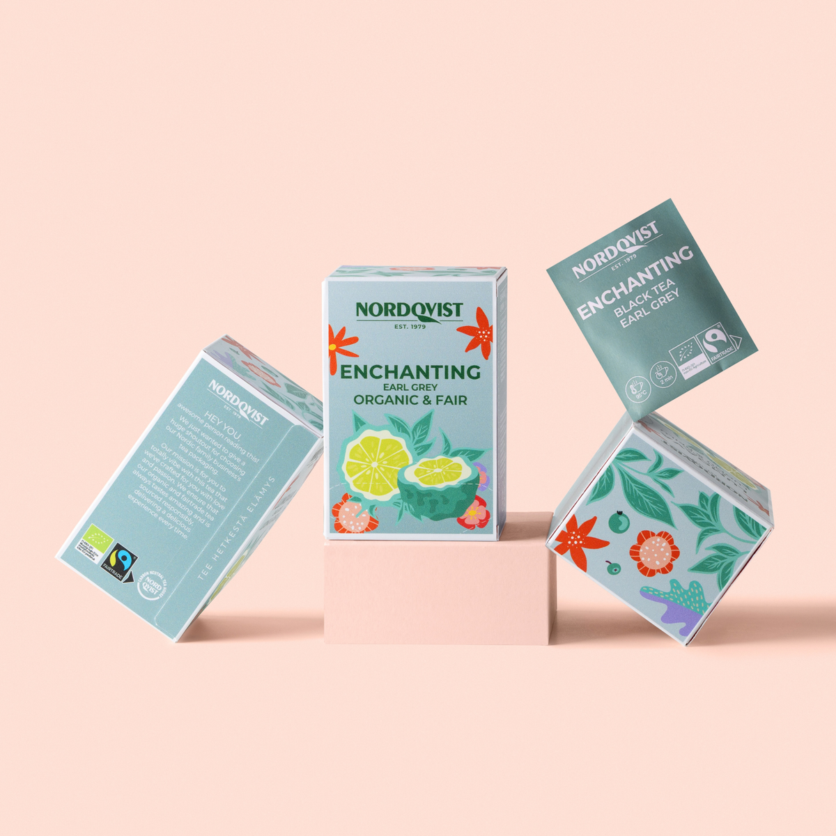 Inside the pack - Enchanting Organic Earl Grey tea contents and materials