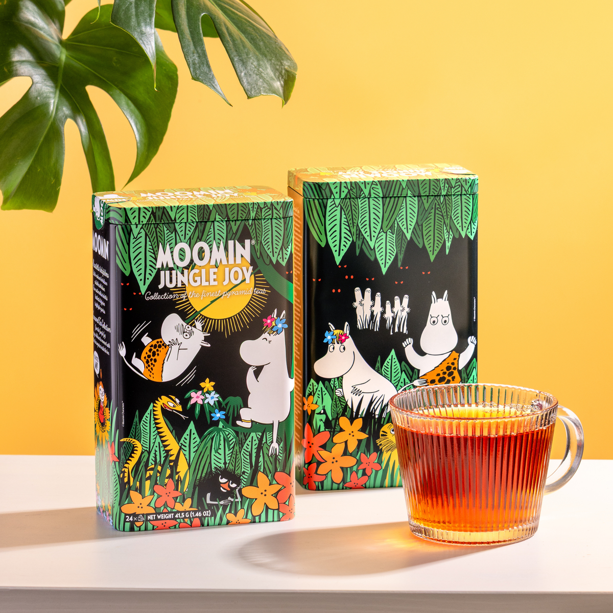 Styled gift-ready presentation of Moomin Jungle Joy Box