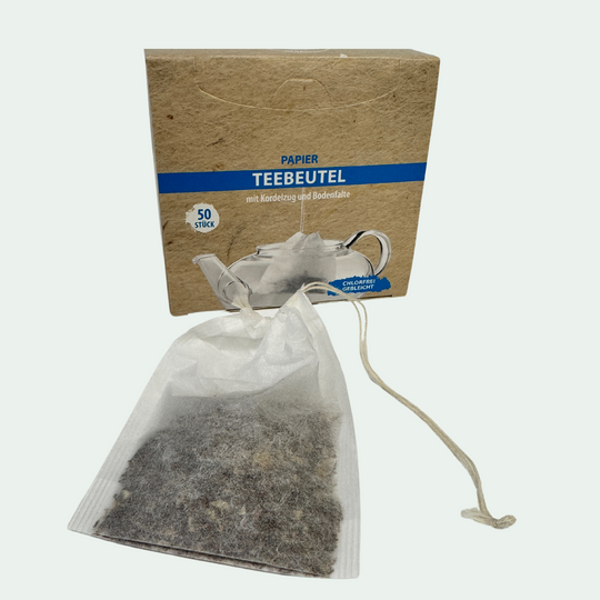 Paper Tea Filter with Drawstring