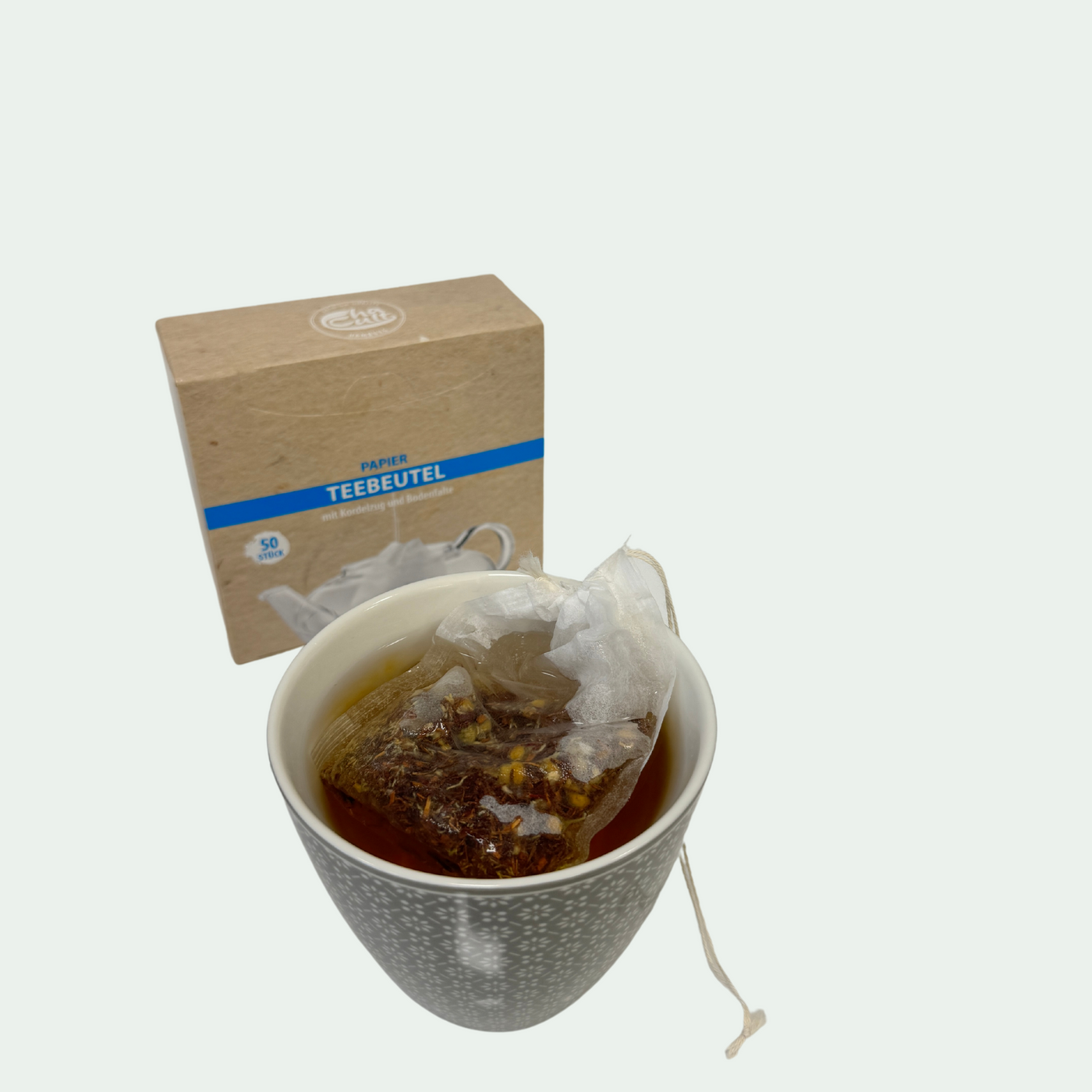 Paper Tea Filter with Drawstring