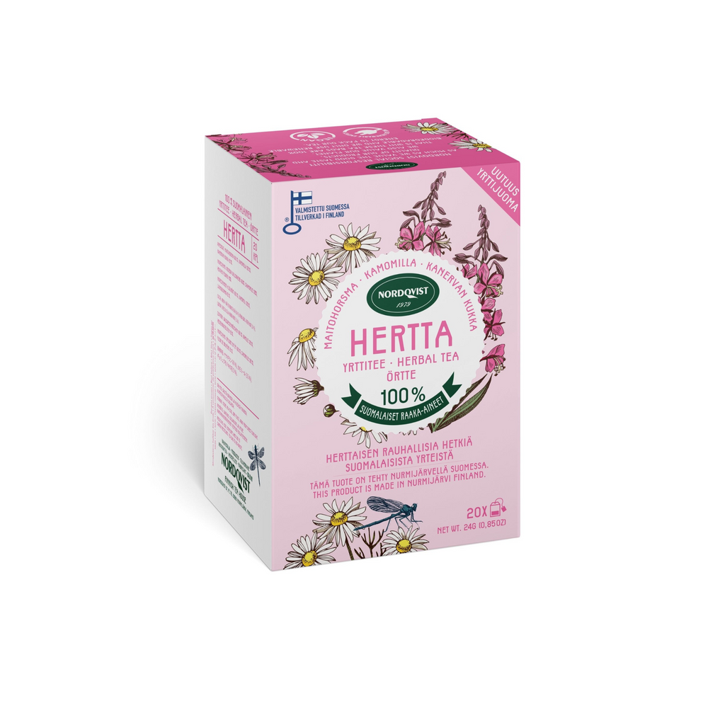 HERTTA pure herbal tea grown in Finland