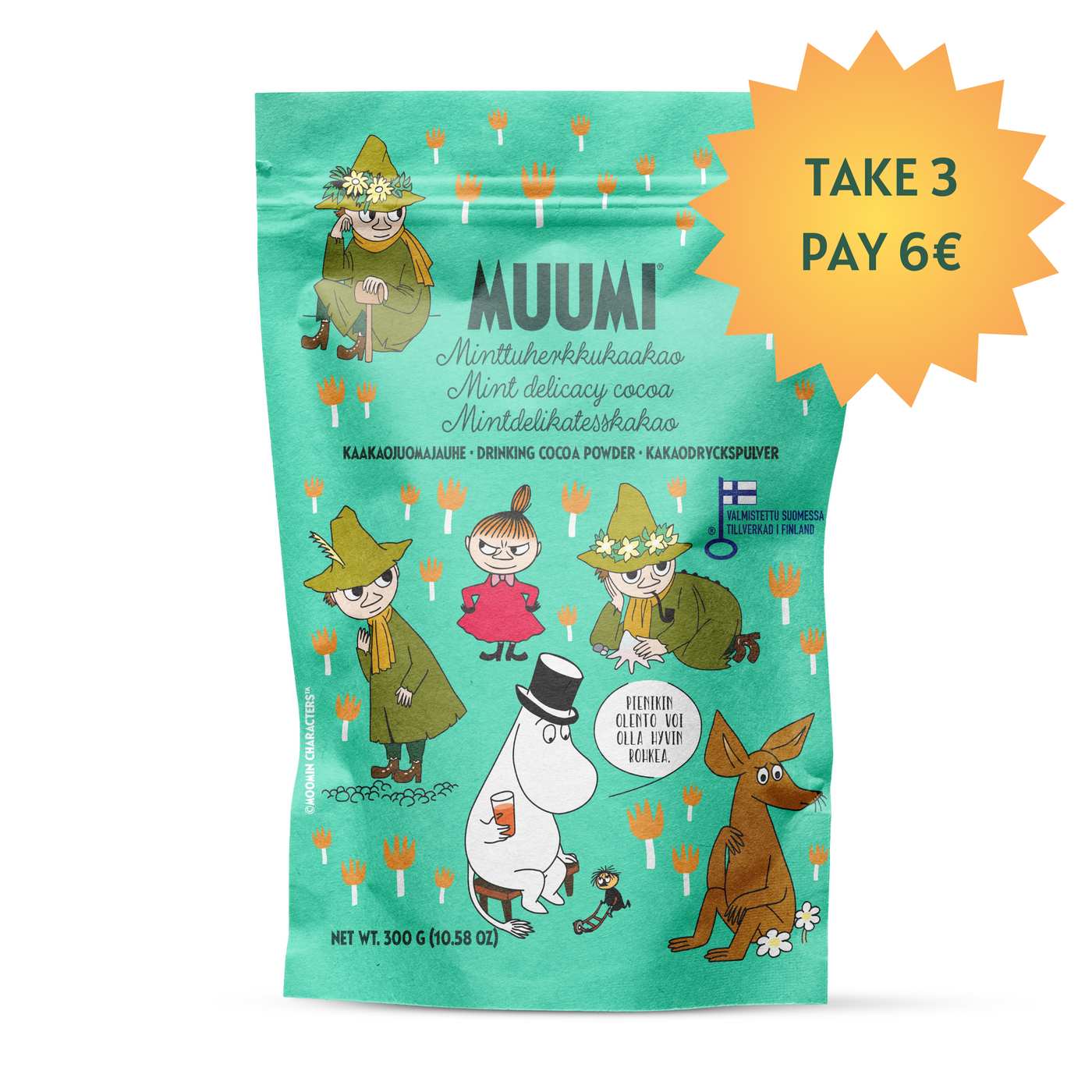 Moomin Mint Delicacy Cocoa, NOTE BEST BEFORE DATE  6.9.2024