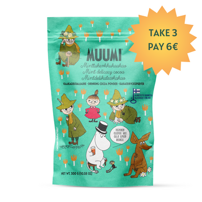 Moomin Mint Delicacy Cocoa, NOTE BEST BEFORE DATE  6.9.2024