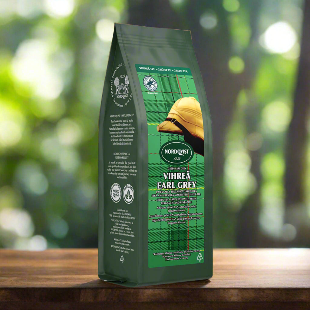Green Earl Grey Sencha Tea 80g, loose leaf - Nordqvist Tea