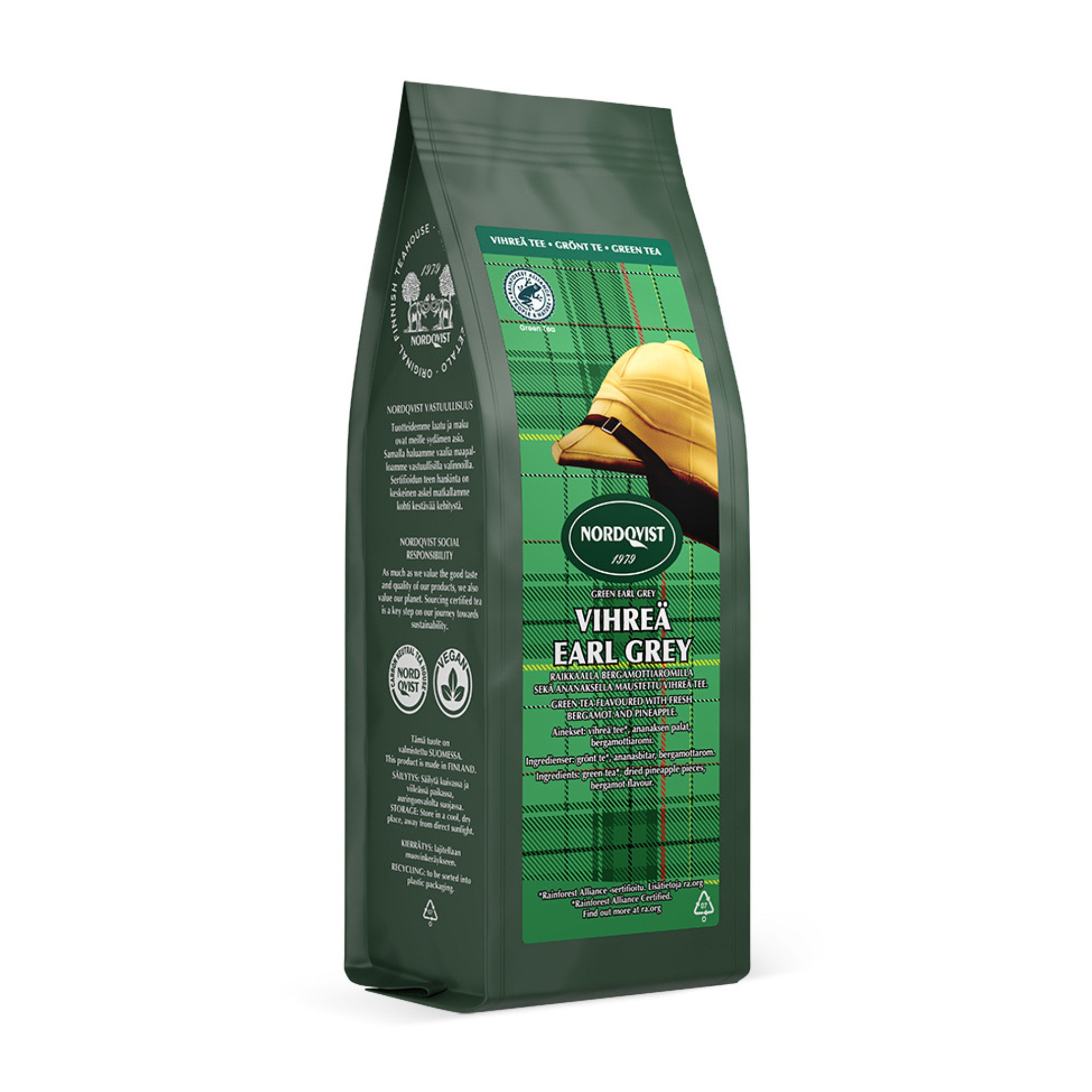 Green Earl Grey Sencha Tea 80g, loose leaf - Nordqvist Tea