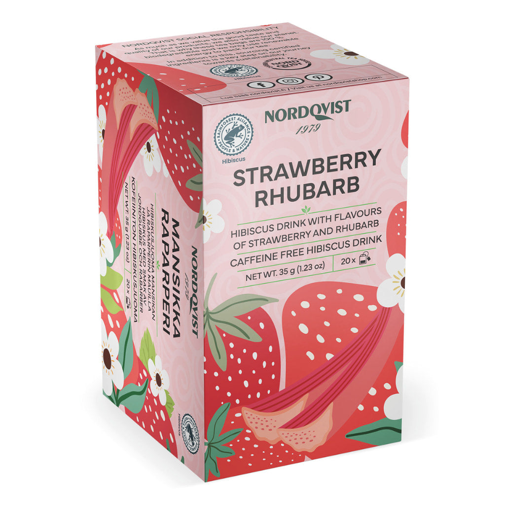 Strawberry-Rhubarb NEW - Nordqvist Tea