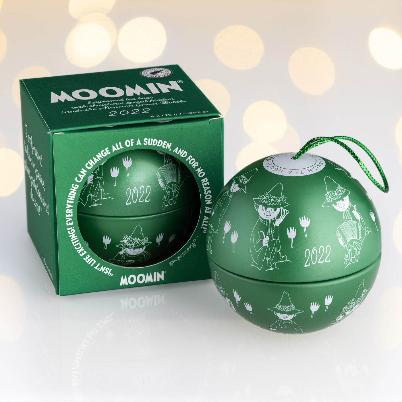 Moomin Christmas bubble 2022 GREEN - Moomin Tea
