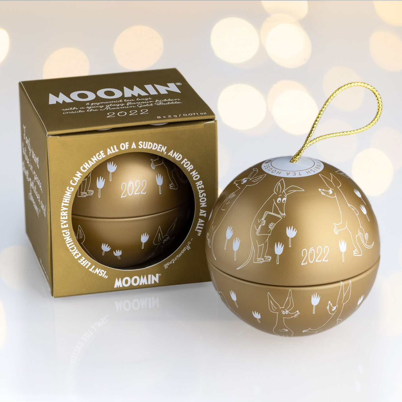 Moomin Christmas bubble 2022 GOLD - Moomin Tea