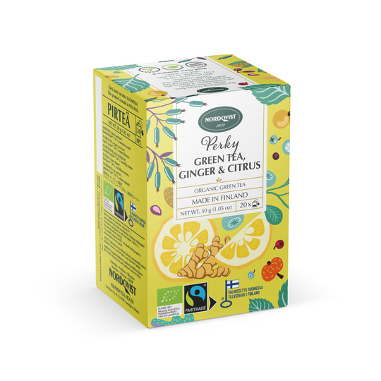 Perky Organic Green Tea, Ginger & Citrus